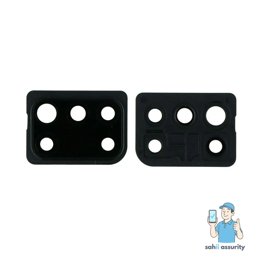 Camera Lens Glass with Frame for Samsung Galaxy A31 Black